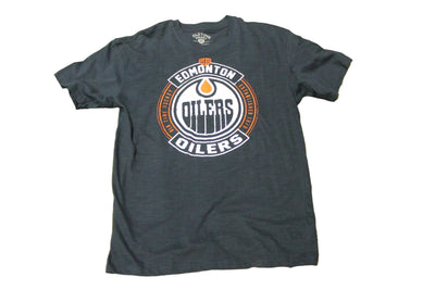 NHL Edmonton Oilers Men's Old Time Hockey Tee - Medium