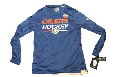 NHL Edmonton Oilers Men's Fanatics Heritage Classic Authentic Pro Long sleeve Tee - Medium