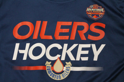 NHL Edmonton Oilers Men's Fanatics Heritage Classic Authentic Pro Long sleeve Tee - Medium