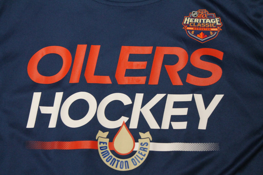 NHL Edmonton Oilers Men's Fanatics Heritage Classic Authentic Pro Long sleeve Tee - Medium