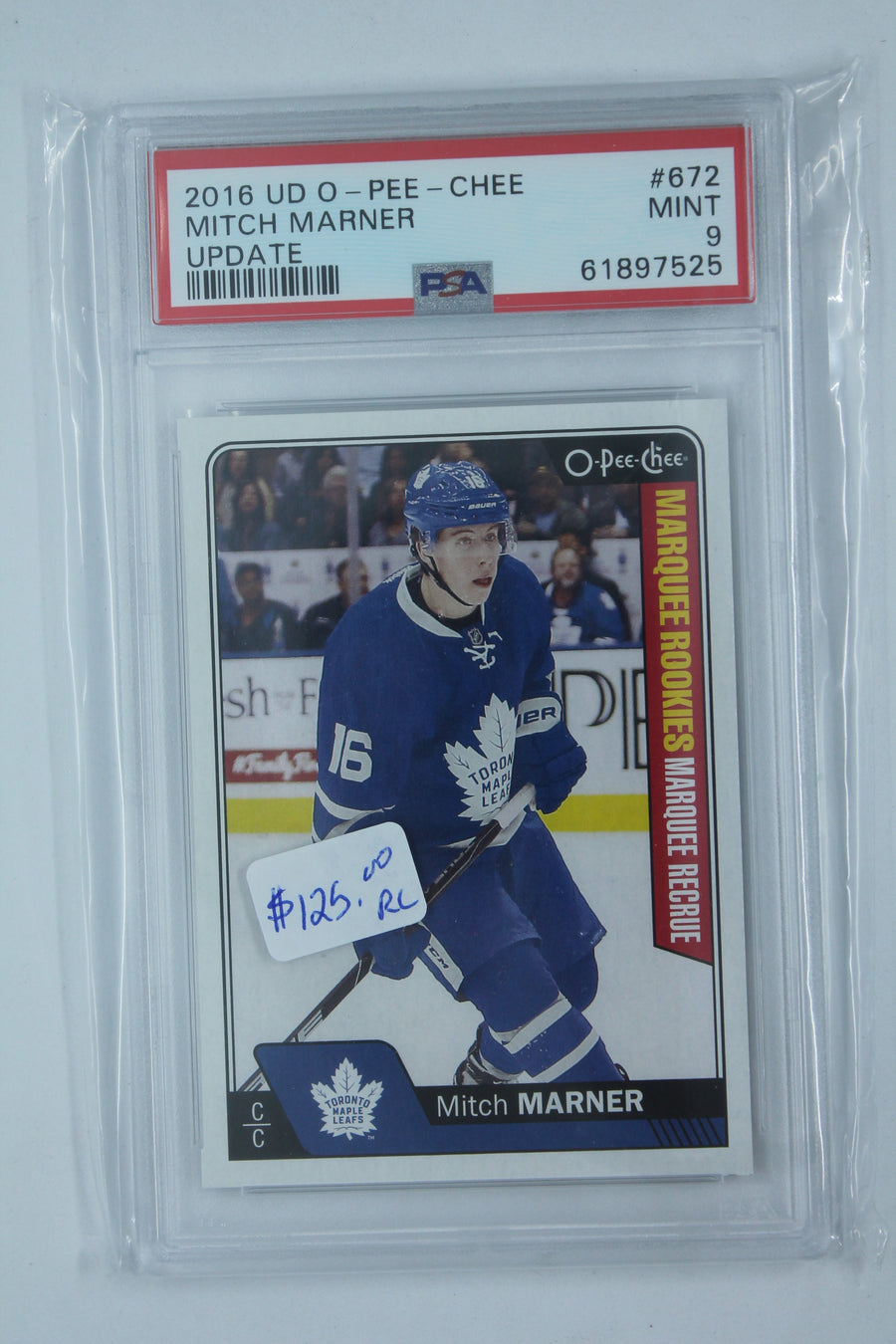 Mitch Marner  2016-17 Upper Deck O-Pee-Chee Rookie Card - Mint PSA 9