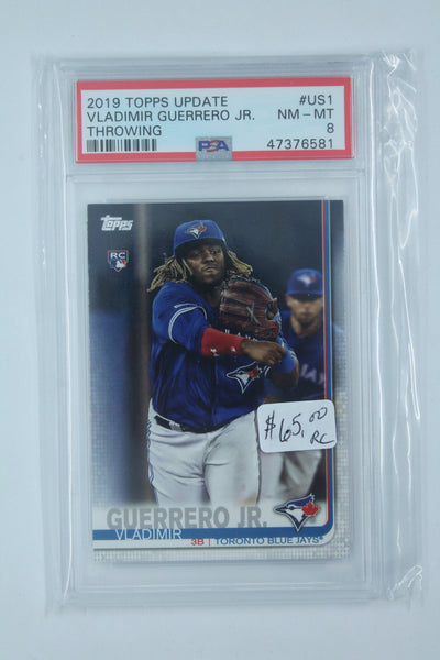 Vladimir Guerrero Jr. 2019 Topps Update Rookie Card #US1 PSA 8