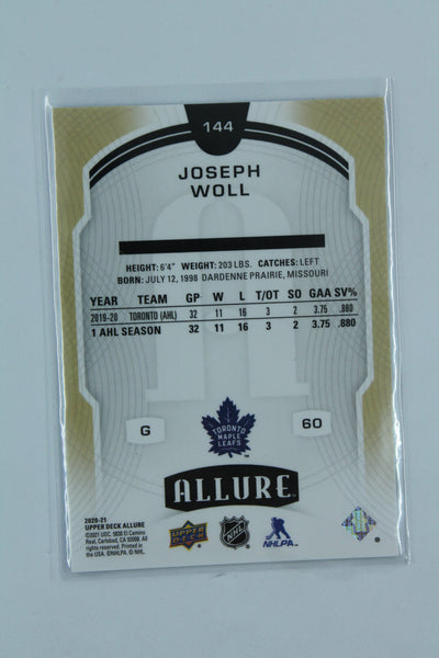 Joseph Woll 2020-21 Upper Deck Allure Rookie SP Rookie Card