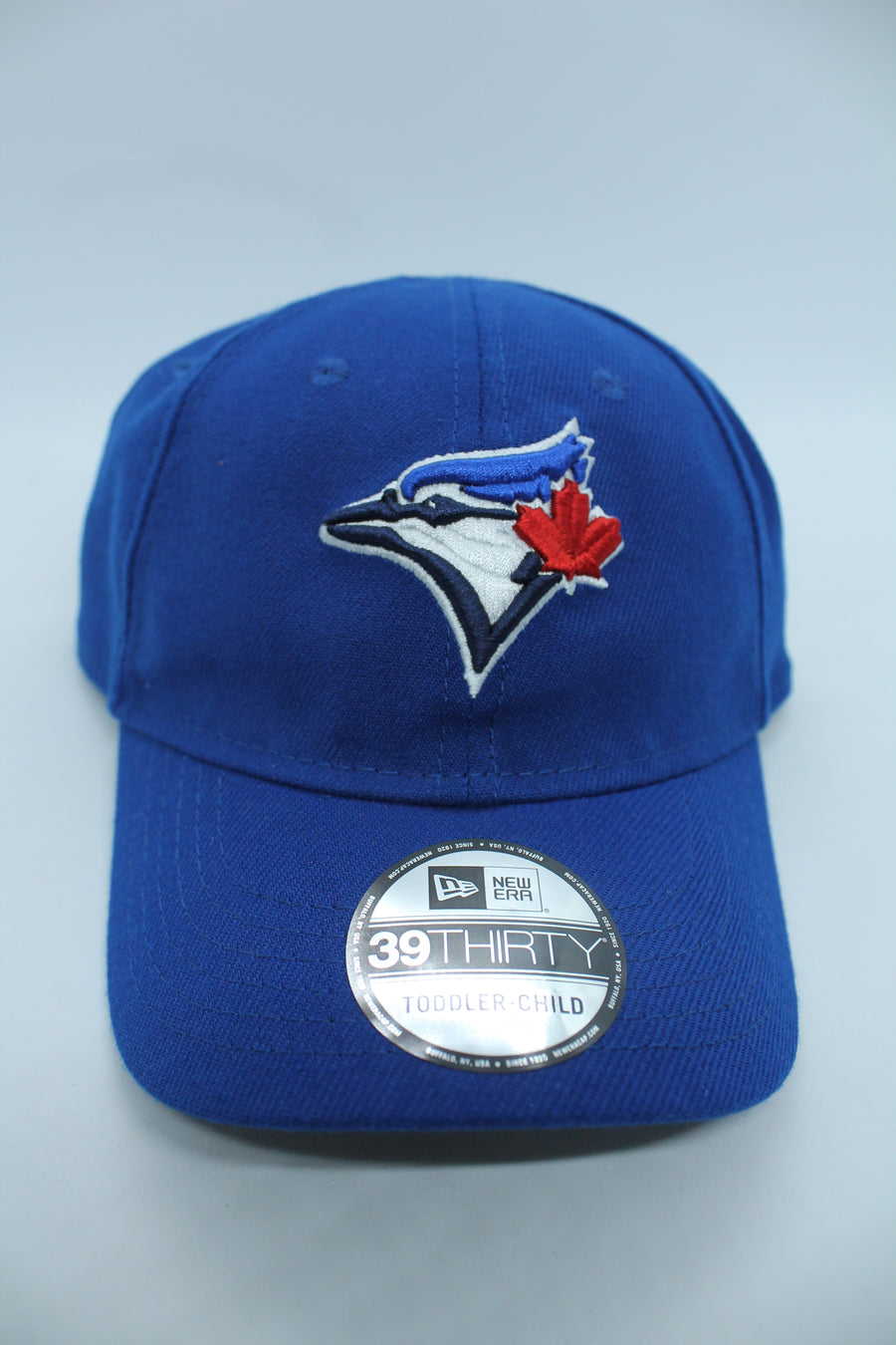 TORONTO BLUE JAYS New Era 9Forty Light Blue Red Maple Leaf Logo Youth Hat  NEW