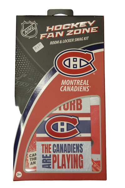 NHL Montreal Canadiens Hockey Fan Zone - Room & Locker Swag Kit