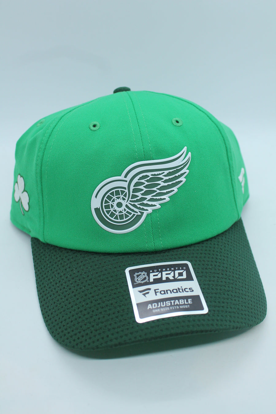 NHL Detroit Red Wings Fanatics St. Patrick's Day Kelly Green Adjustable Hat