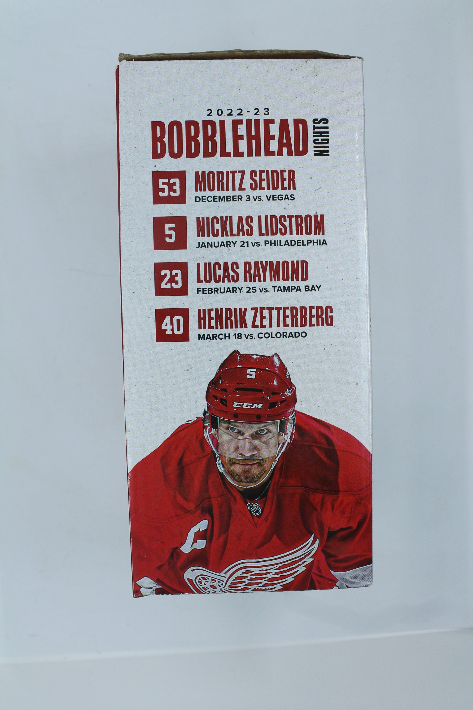Nicklas Lidstrom Bobblehead 1/21/2023 SGA - Brand New In Box - Detroit Red Wings