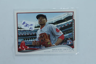 Mookie Betts  Topps Update Series Rookie Card - MLB Los Angeles Dodgers