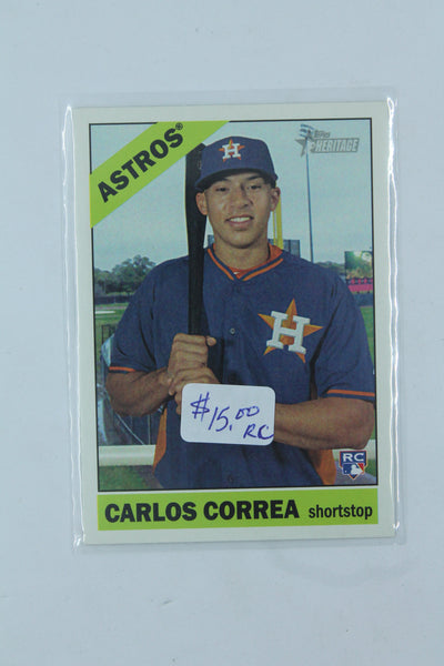 Carlos Correa 2015 Topps Heritage Rookie Card