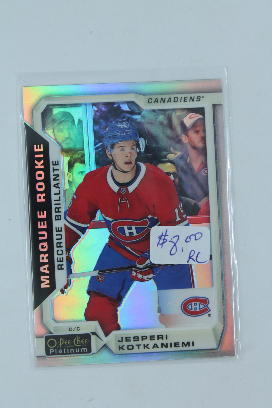 Jesperi Kotkaniemi 2018-19 0-Pee-Chee Platinum Rainbow Rookie Card