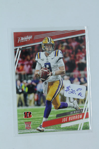 Joe Burrow 2020 Panini Prestige Rookie Card