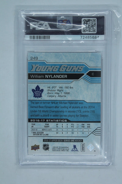 William Nylander 2016-17 Upper Deck Young Guns Rookie Card - PSA 9 Mint