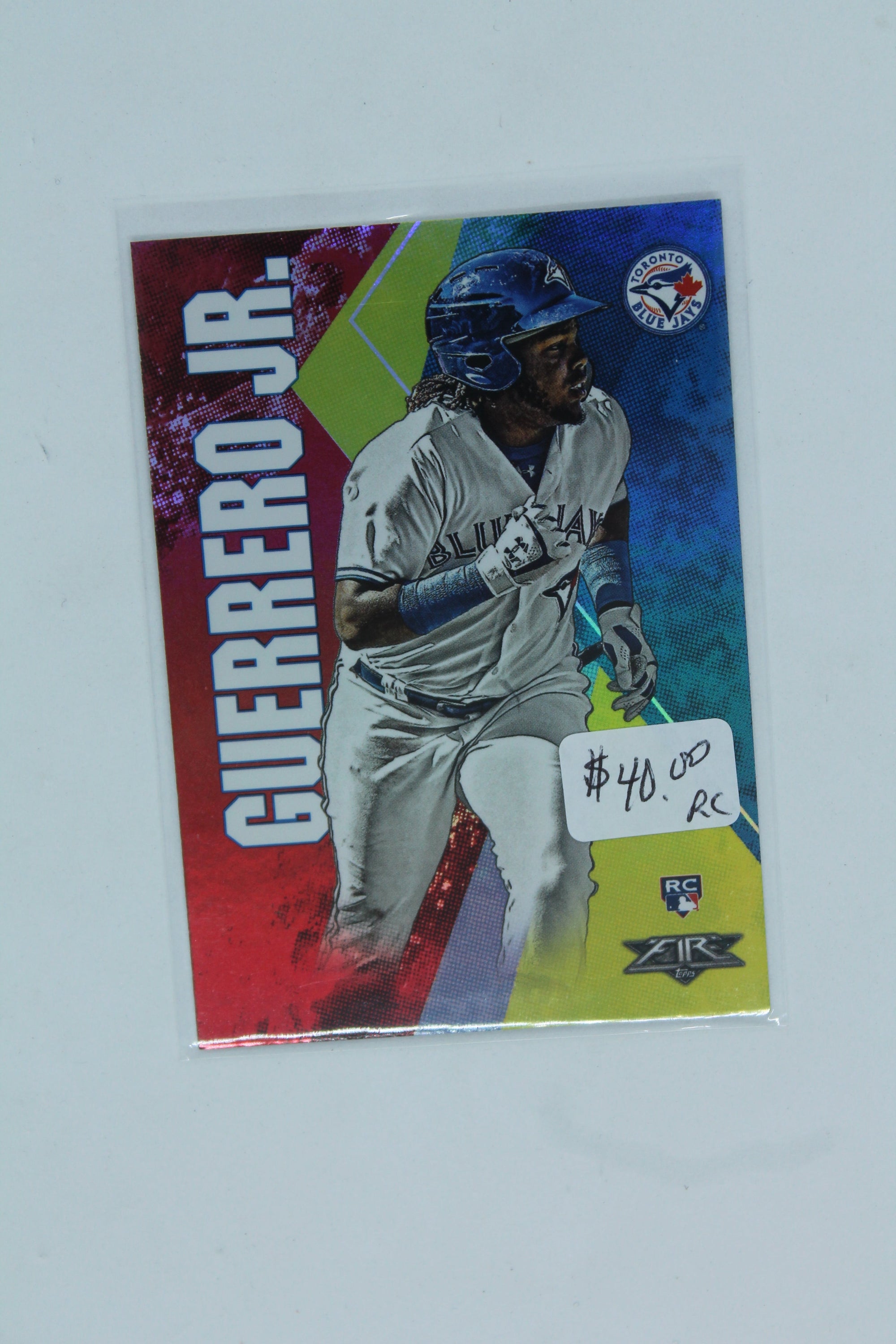 Vladimir Guerrero Jr. 2019 Topps Fire Flame Rookie Card