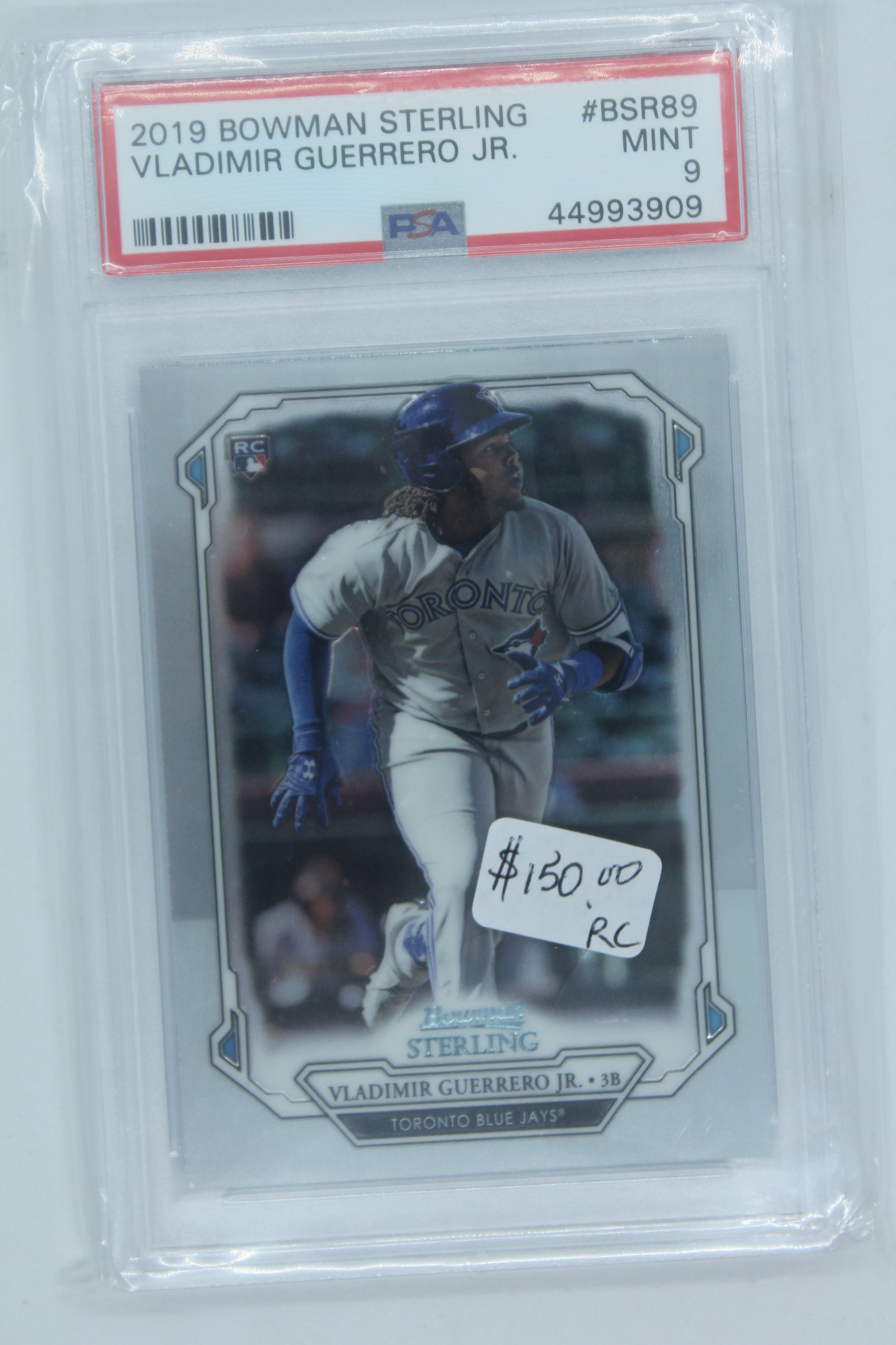 Vladimir Guerrero Jr. 2019 Bowman Sterling Rookie Card - PSA Mint 9