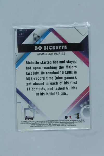 Bo Bichette 2020 Topps Fire Rookie Card