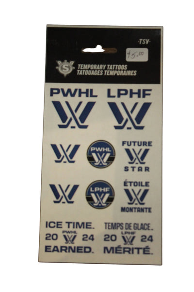 PWHL Temporary Tattoos