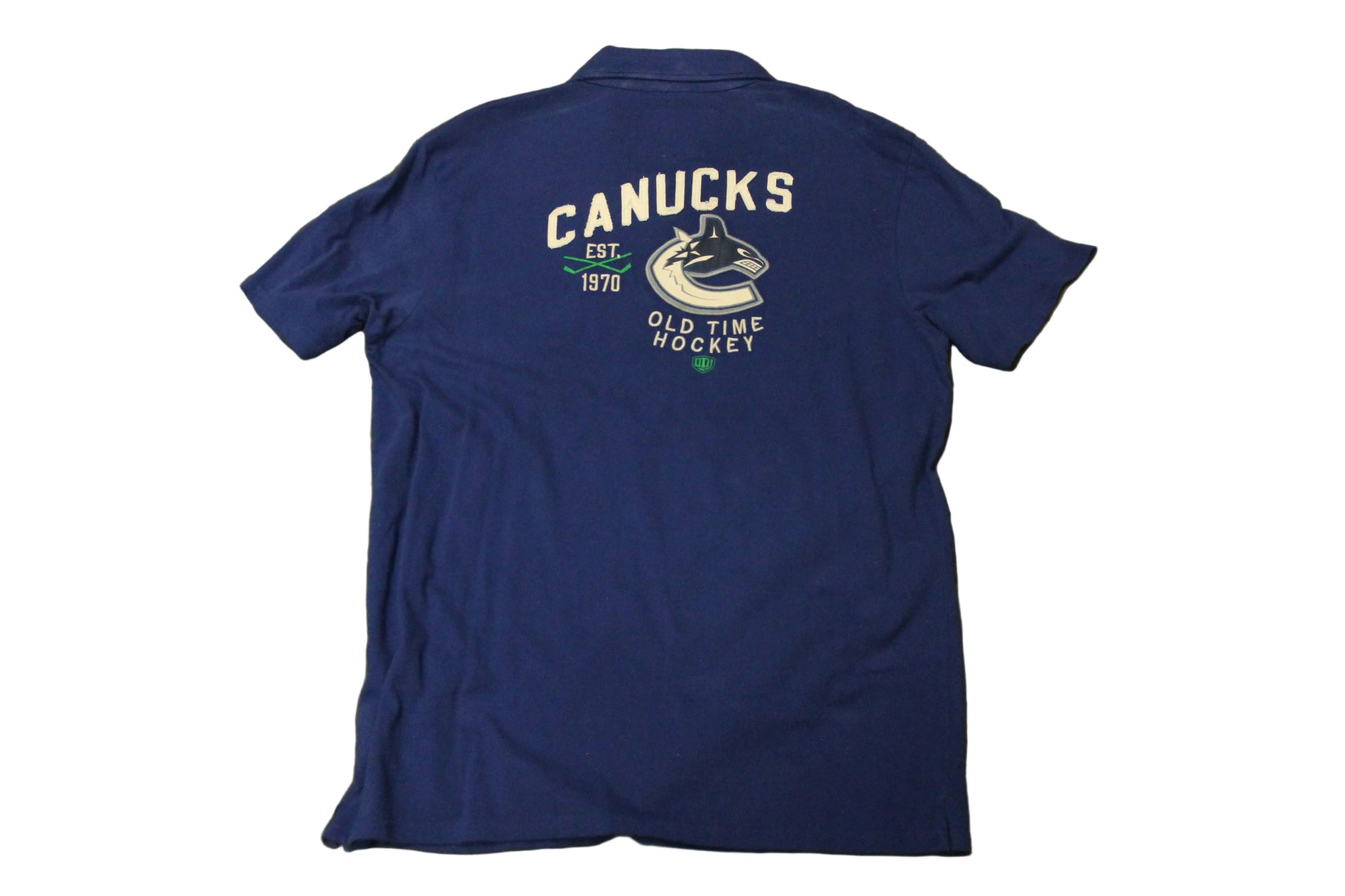 NHL Vancouver Canucks Men's Old Time Hockey Bladen Golf Shirt