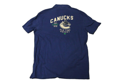 NHL Vancouver Canucks Men's Old Time Hockey Bladen Golf Shirt
