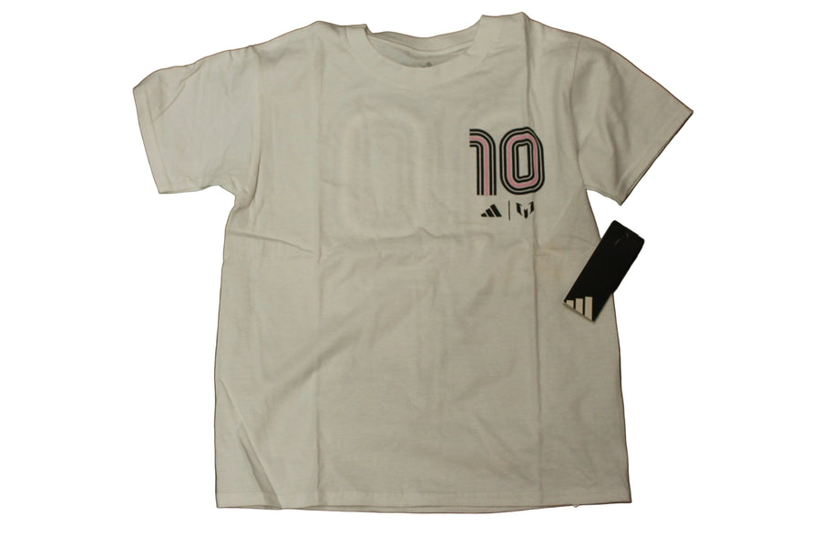 Lionel Messi - adidas - Youth (Junior) Leonel Messi Graphic T-Shirt (White)