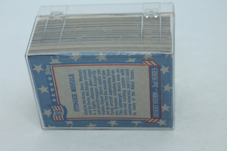 1991 Topps Desert Storm Series 2 Trading Cards and Stickers Complete Set - 88 cards & 11 stickers