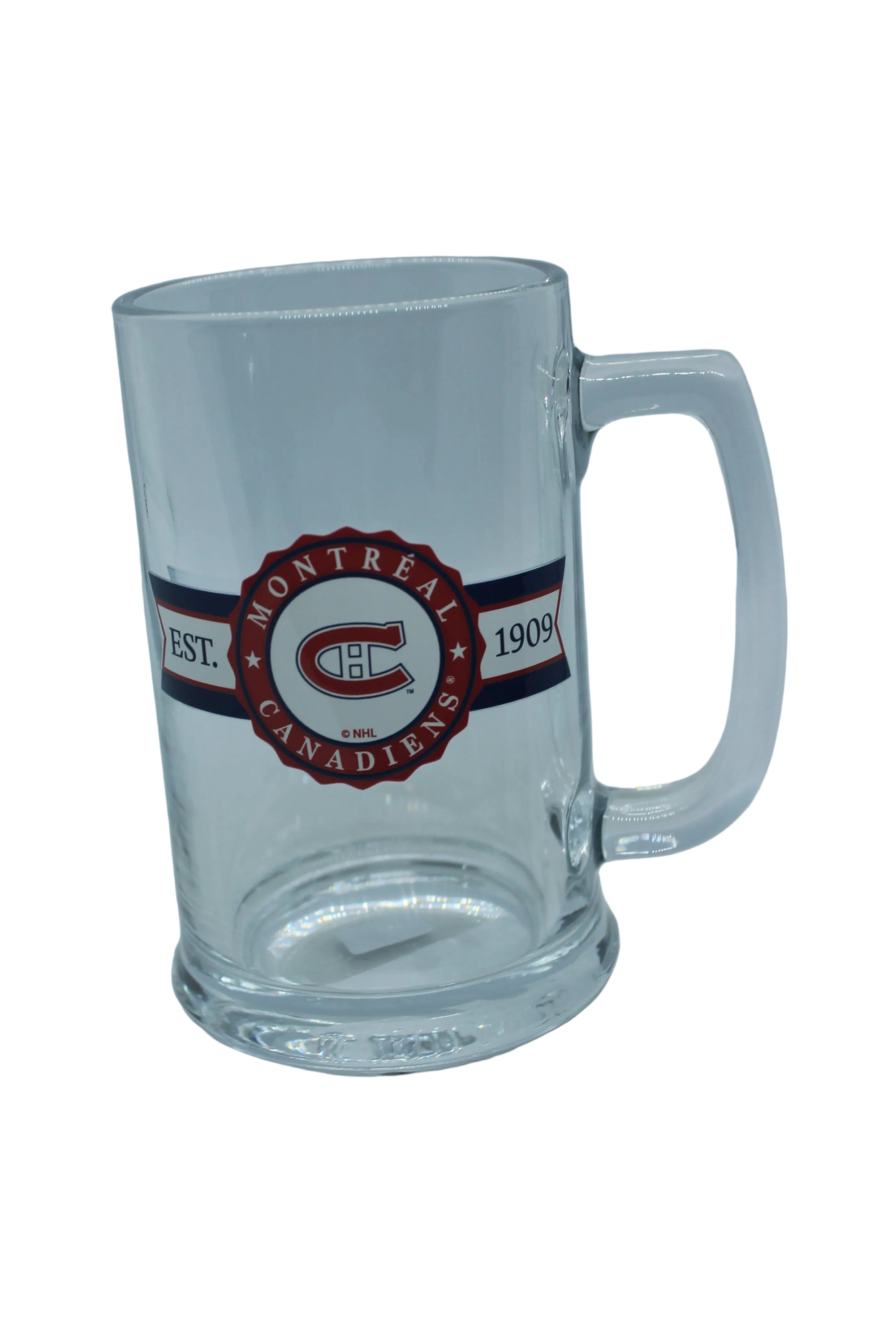NHL Montreal Canadiens Label 15oz Glass Beer Stein