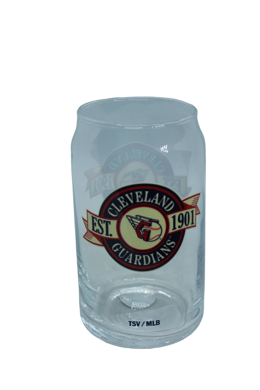 MLB Cleveland Guardians Banner Design 16 oz Can Glass (price per glass)