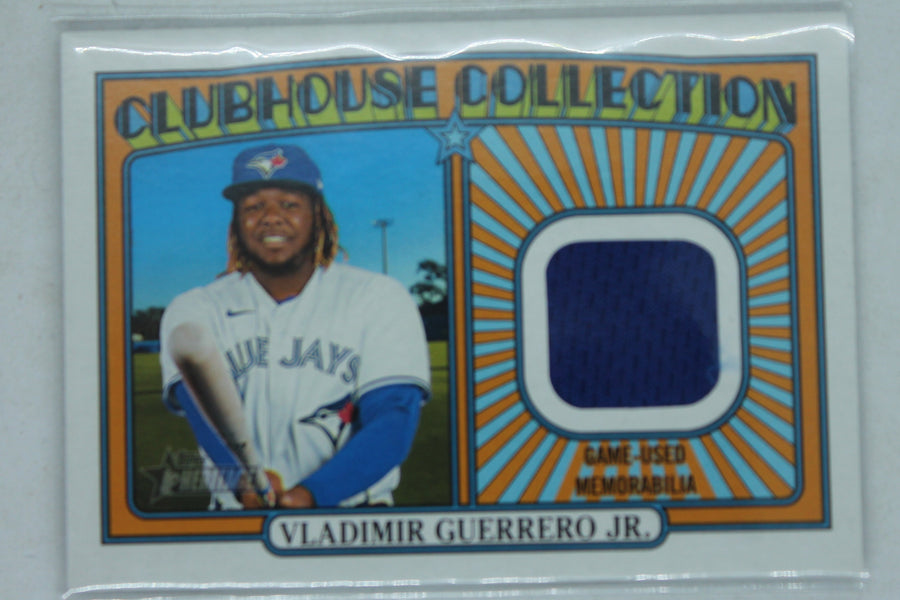 Vladimir Guerrero Jr. 2021 Topps Heritage High Number - Clubhouse Collection Relics #CC-VGJ Jersey Card