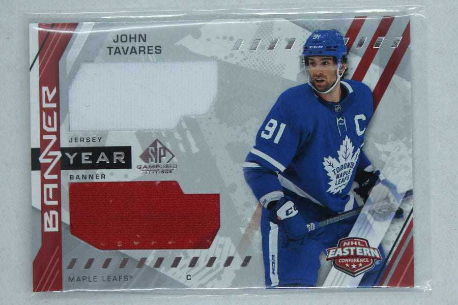 John Tavares 2021-22 UD SP Game-Used - Banner Year Jersey Relics - Jersey Card