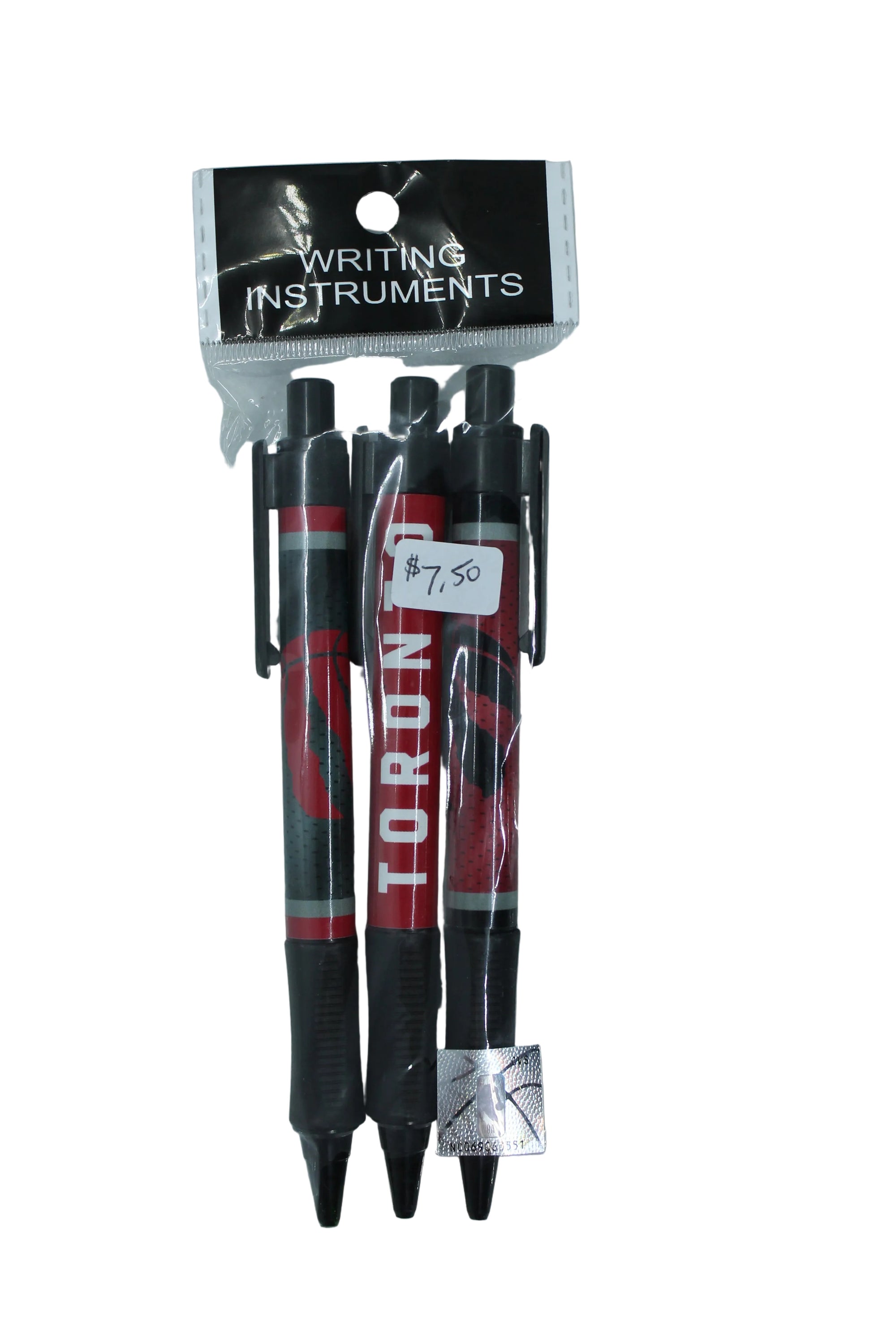 NBA Toronto Raptors Soft Grip Pens (3 Pack)