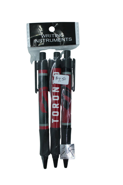 NBA Toronto Raptors Soft Grip Pens (3 Pack)