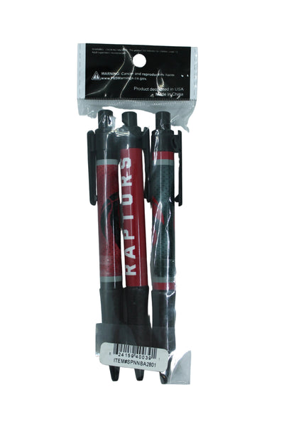 NBA Toronto Raptors Soft Grip Pens (3 Pack)