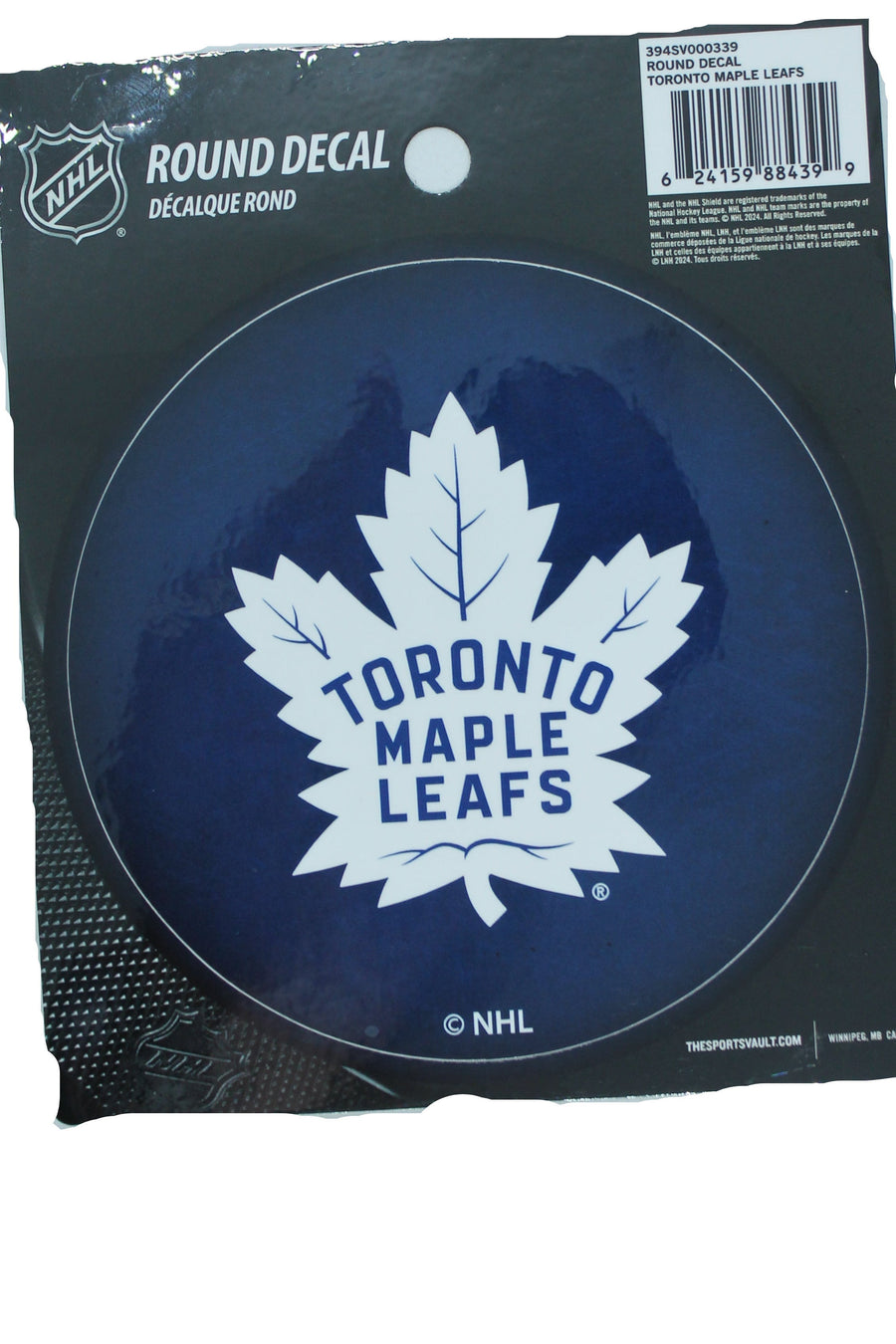 NHL Toronto Maple Leafs Round Vinyl Decal