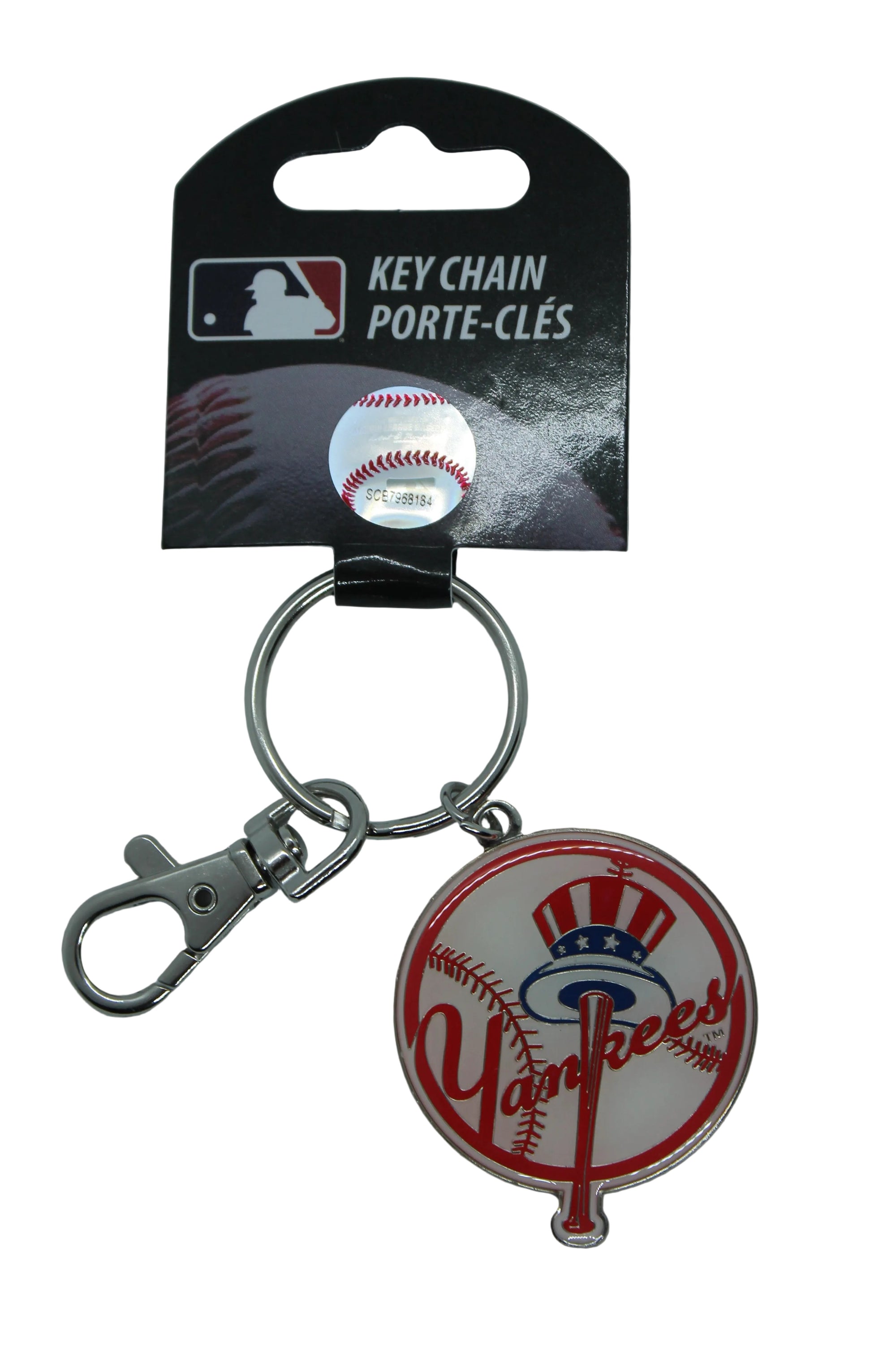 MLB New York Yankees Logo Keychain with clasp