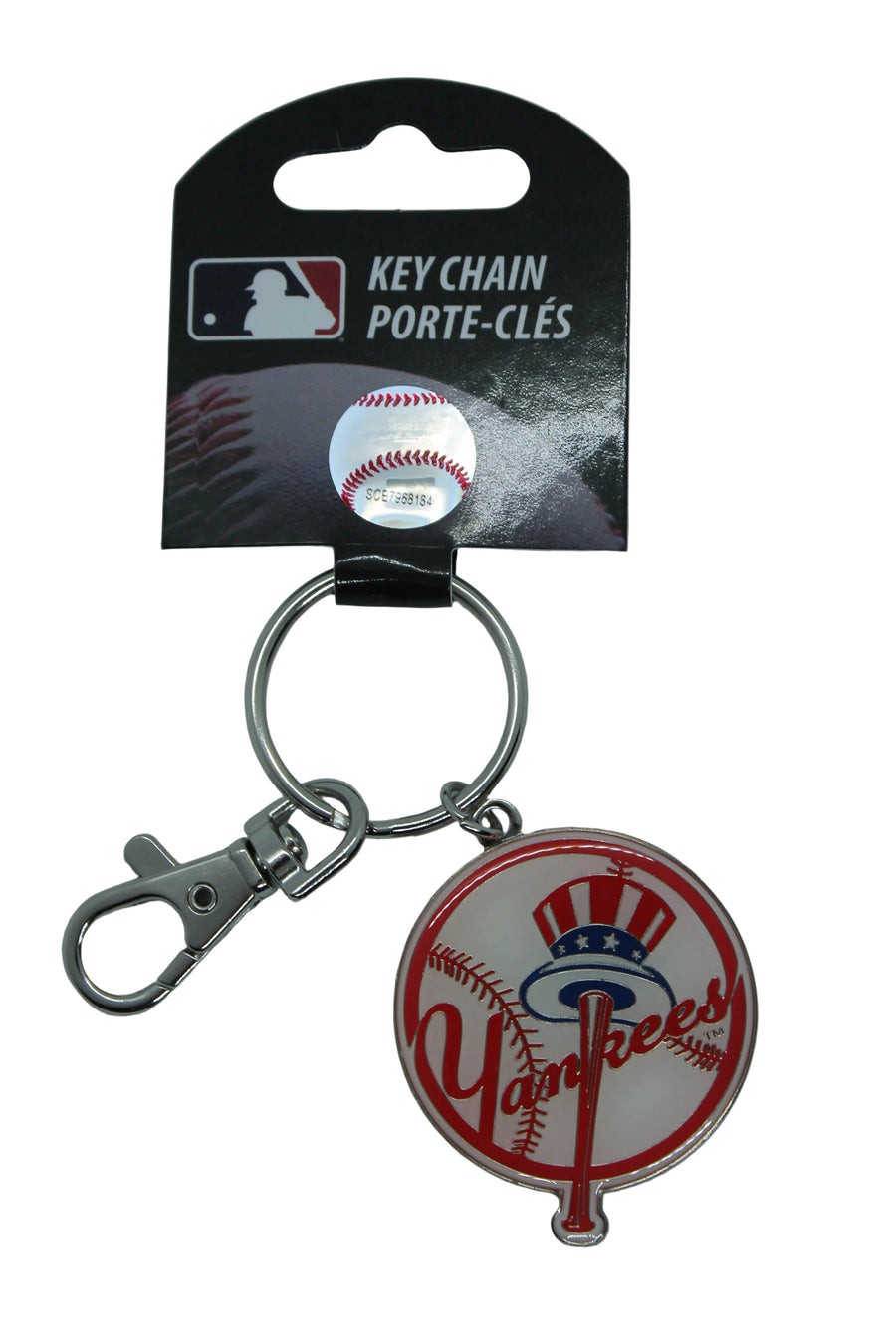 MLB New York Yankees Logo Keychain with clasp