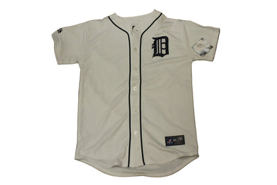 MLB Detroit Tigers Youth Verlander #35 Majestic Jersey - White - XLarge