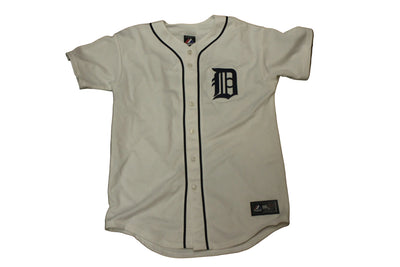 MLB Detroit Tigers Youth Verlander #35 Majestic Jersey - White - XLarge