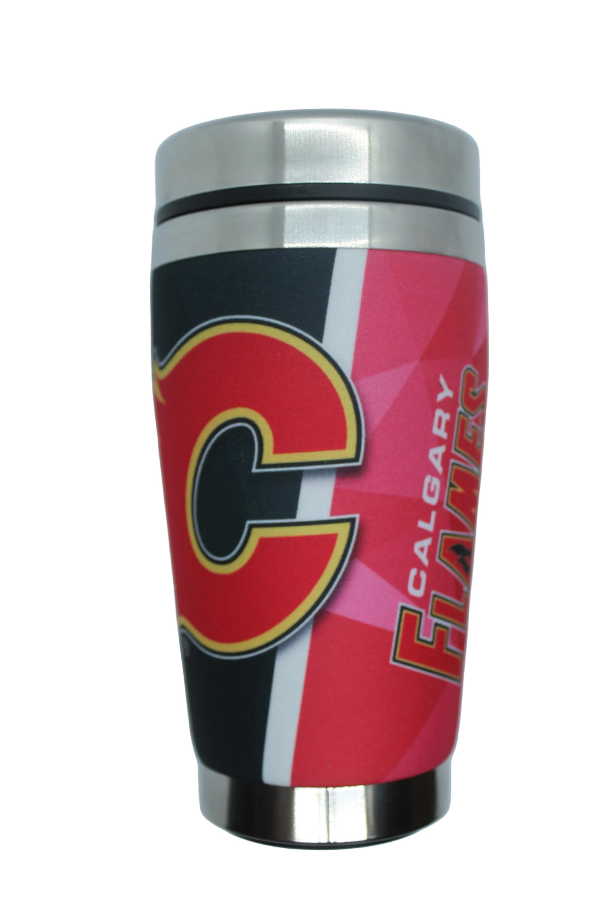 NHL Calgary Flames Mugzie Stainless Steel Travel Mug with Neoprene Cover