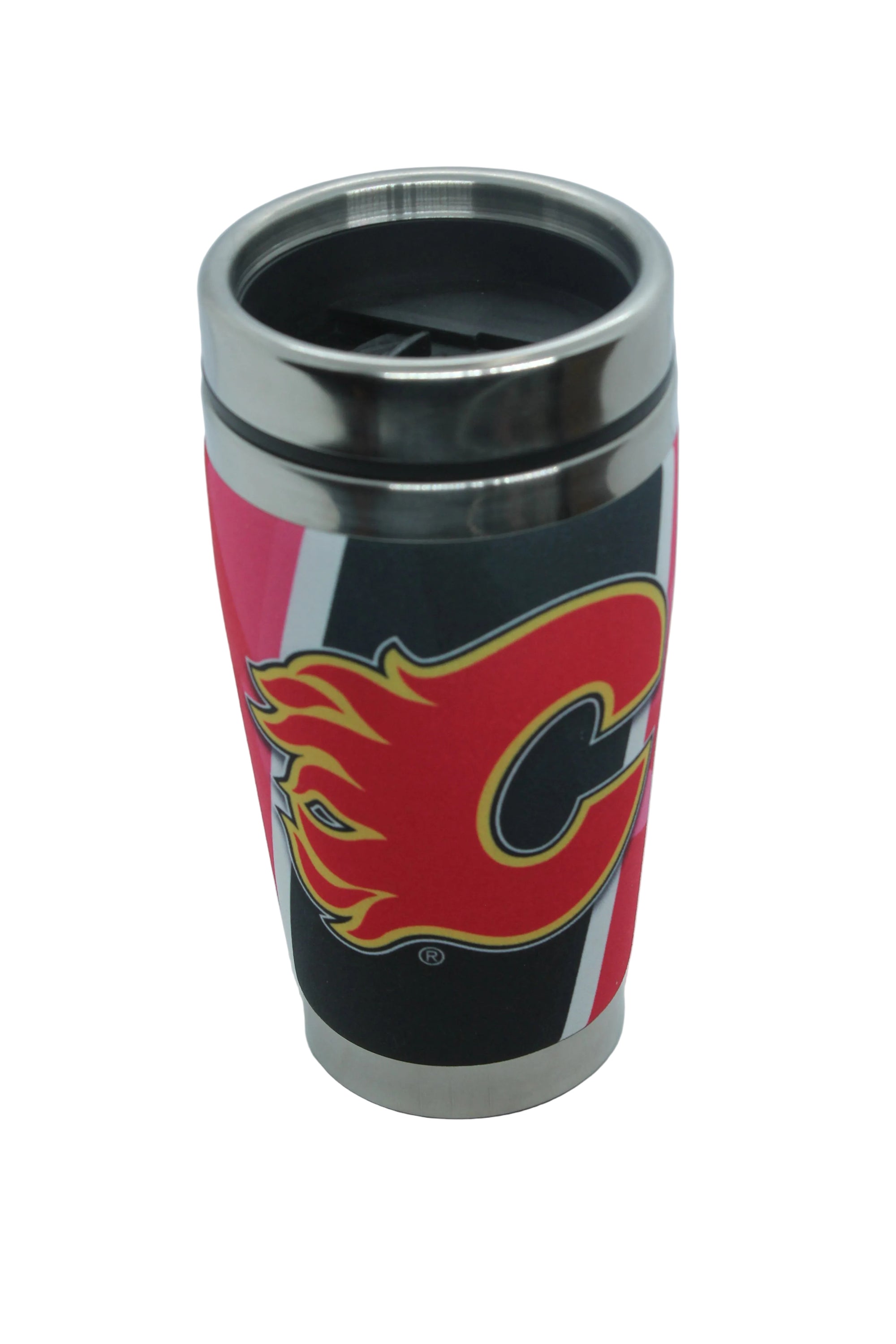 NHL Calgary Flames Mugzie Stainless Steel Travel Mug with Neoprene Cover