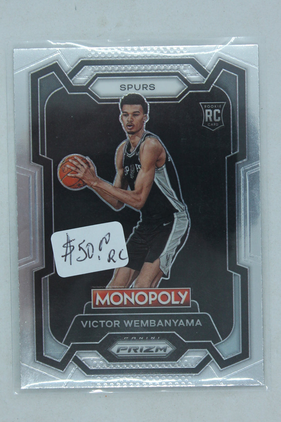 Victor Wembanyama 2023-24 Panini Prizm Monopoly Rookie Card