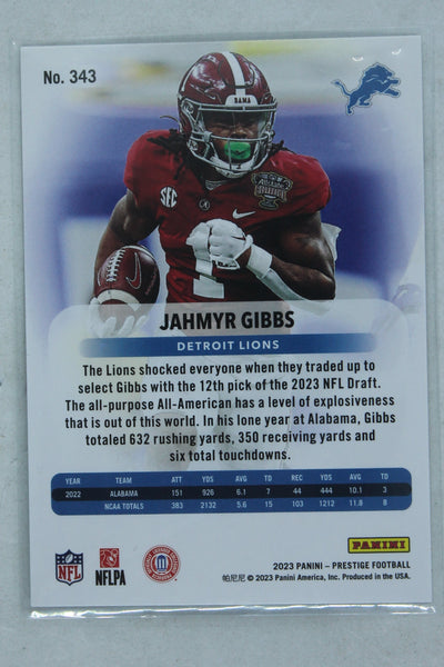Jahmyr Gibbs 2023 Panini Prestige Rookies - Rookie Card