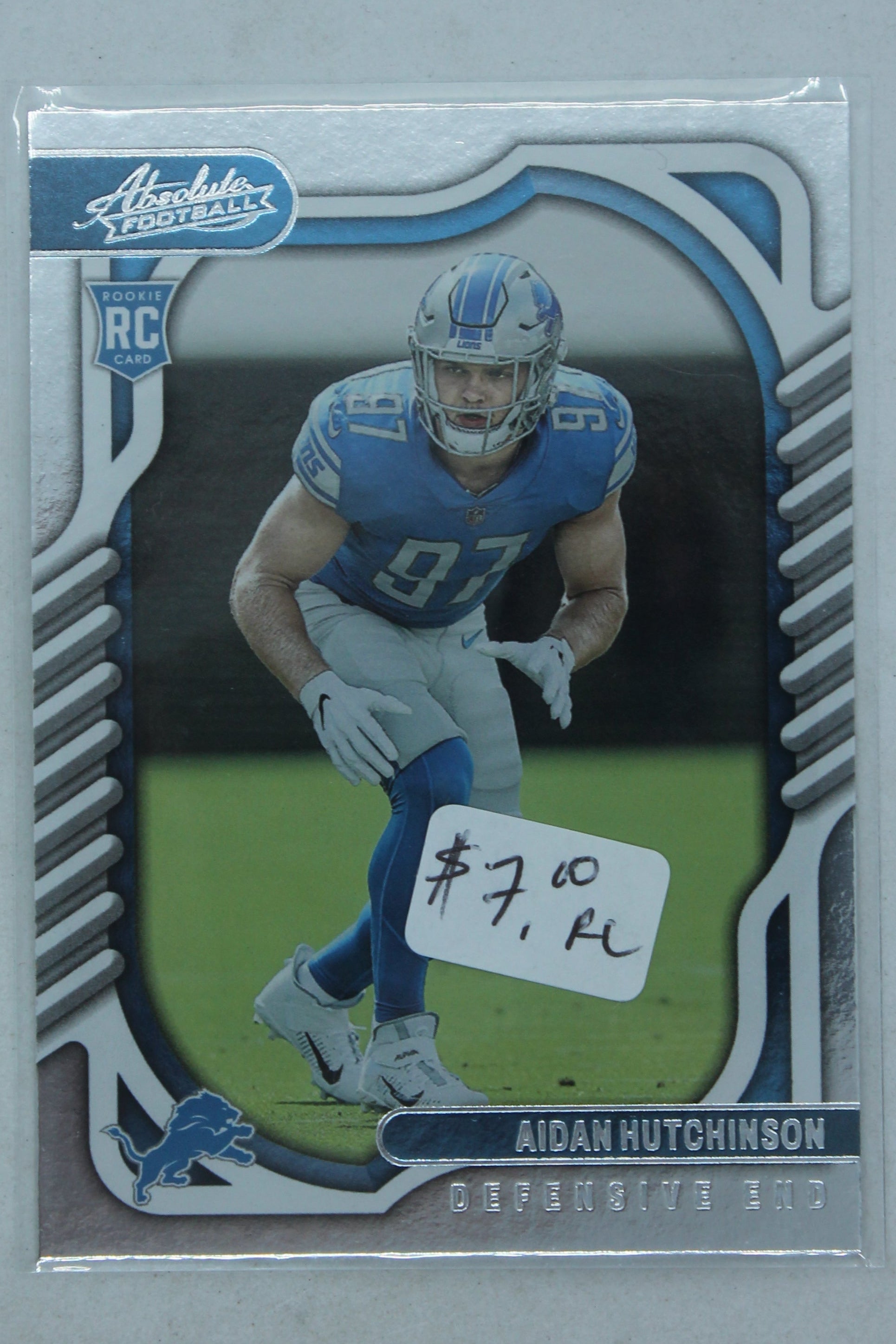 Aidan Hutchinson 2022 Panini Absolute Rookies Rookie Card