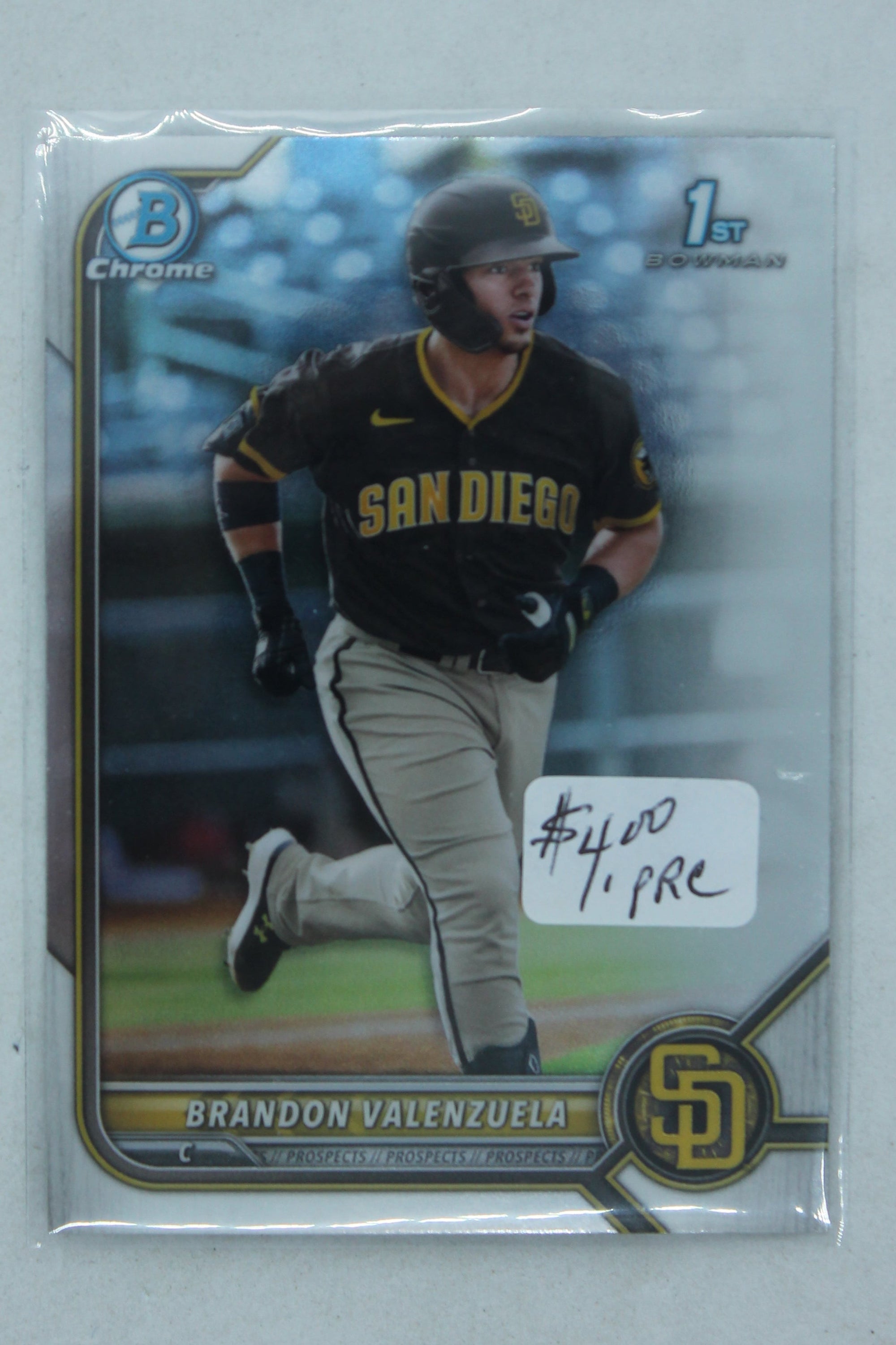 2022 Bowman Chrome - Prospects #BCP-28  Brandon Valenzuela PRC