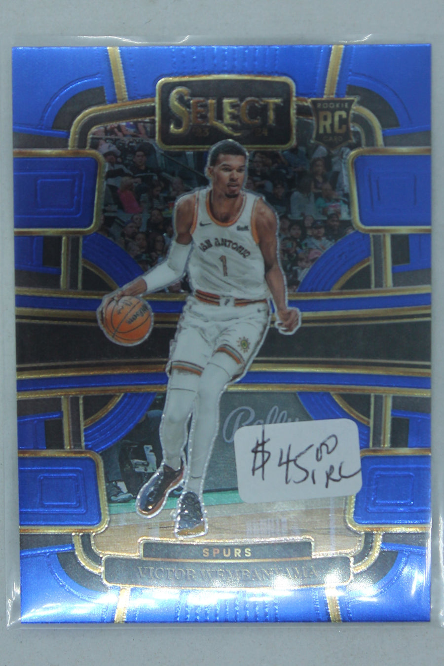 Victor Wembanyama 2023-24 Panini Select Blue Concourse Rookie Card