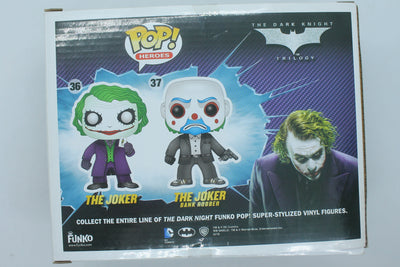 Funko POP The Joker GITD Gemini Collectibles Exclusive 2 PK Bank Robber Heath Ledger