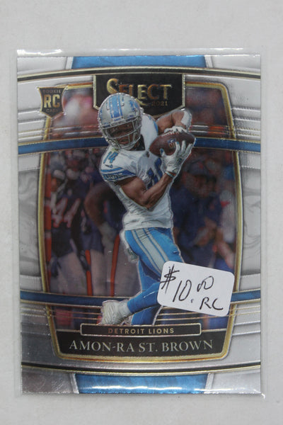 Amon-Ra St. Brown 2021 Panini Select Rookie Card