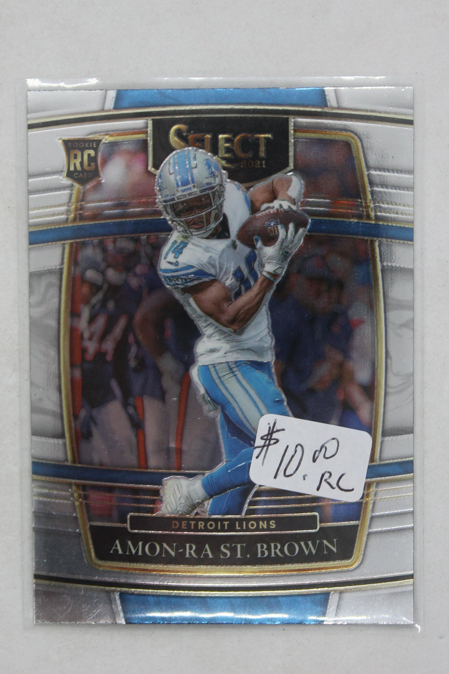 Amon-Ra St. Brown 2021 Panini Select Rookie Card