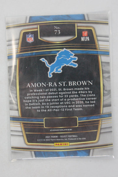 Amon-Ra St. Brown 2021 Panini Select Rookie Card