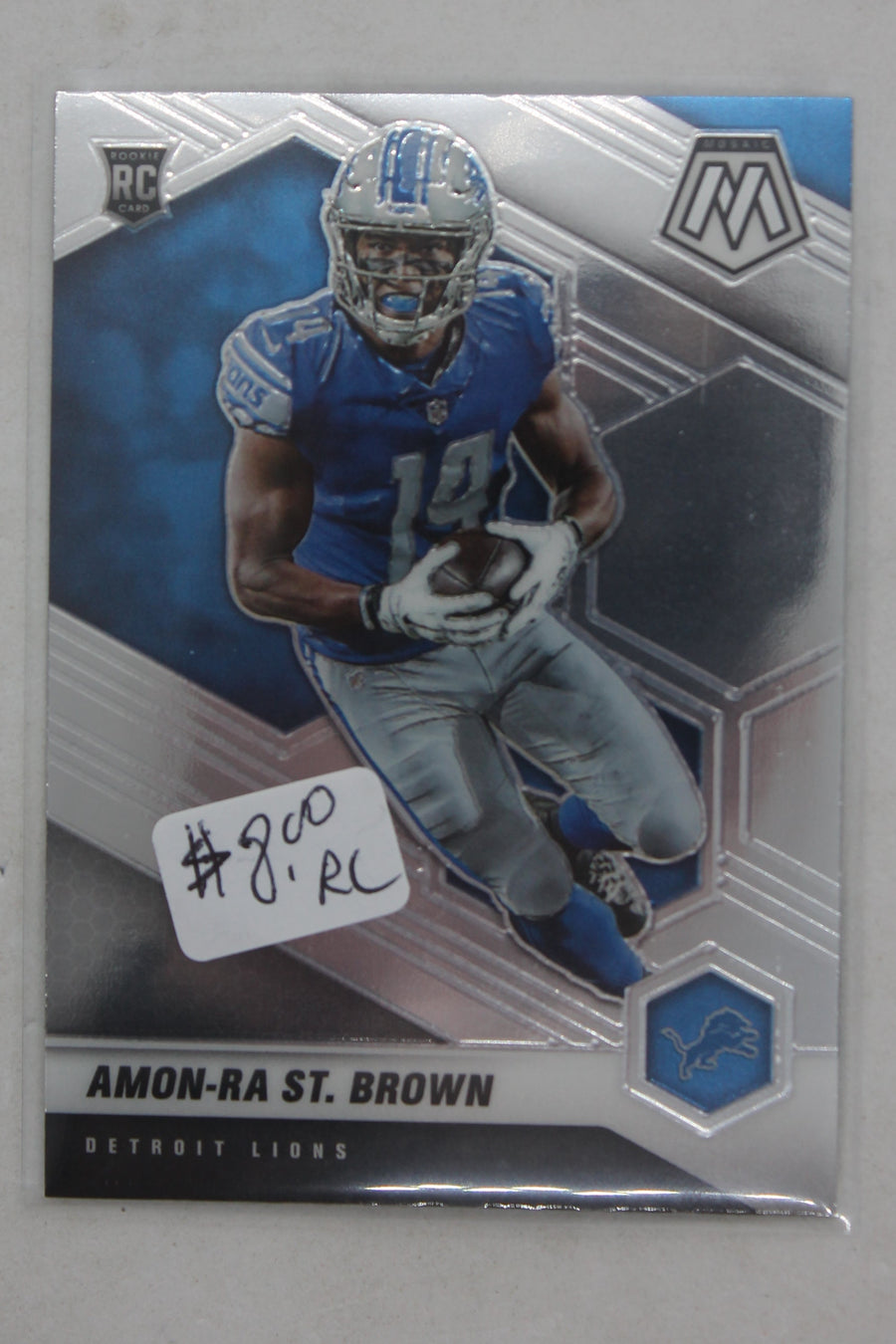 Amon-Ra St. Brown 2021 Panini Mosaic Rookie Card