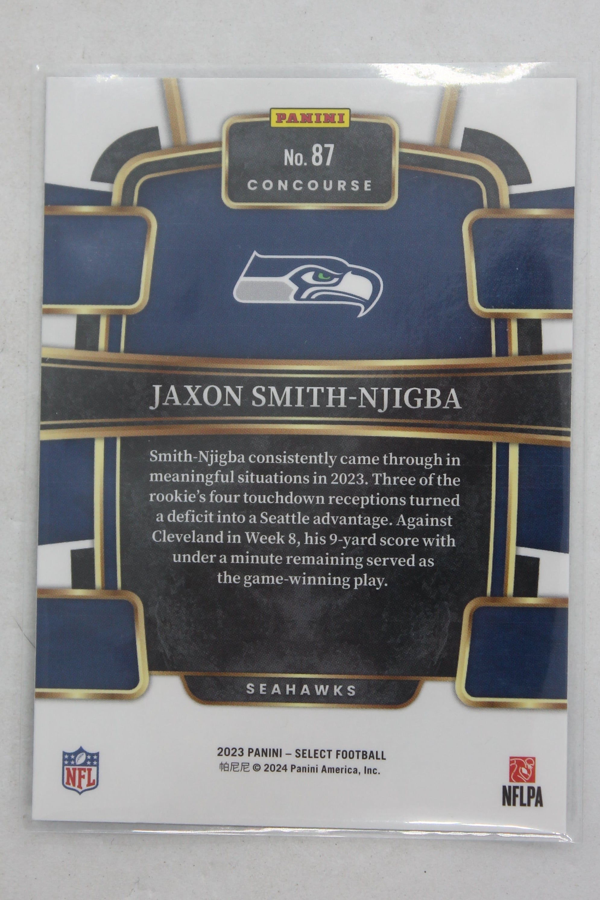 Jaxon Smith-Njigba 2023 Panini Select Concourse - Rookie Card