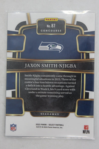 Jaxon Smith-Njigba 2023 Panini Select Concourse - Rookie Card